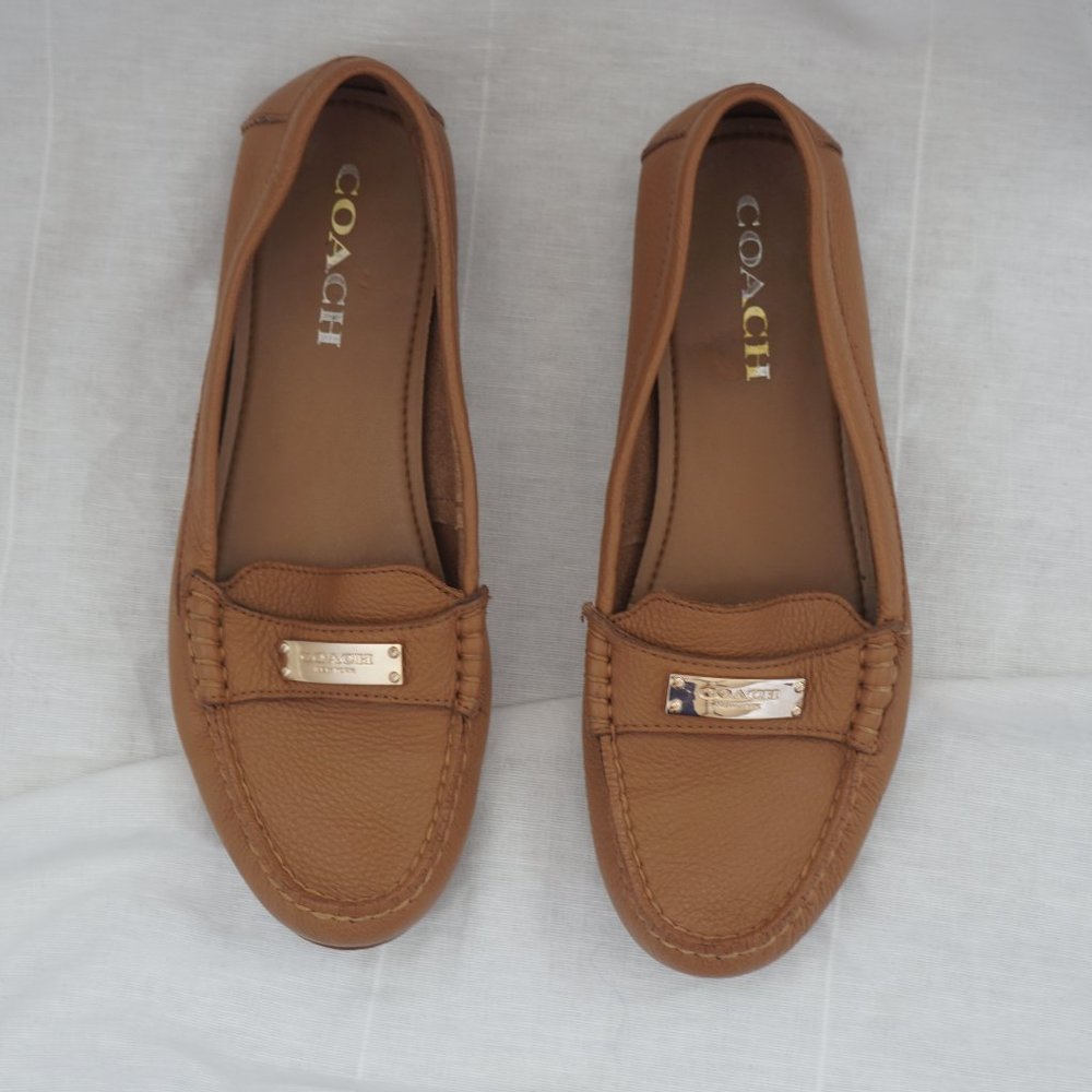 Coach Leather Loafer Flats